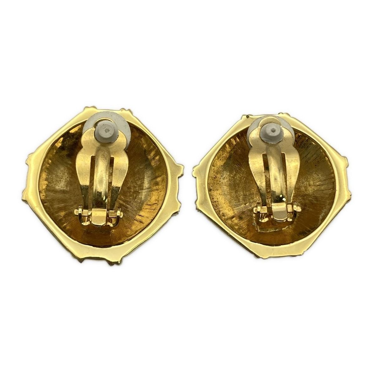 SWAROVSKI スワロフスキー イヤリング - クリア×ゴールド