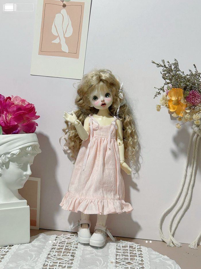 WE124 BJD 1/6 ドール 衣装 ワンピース　洋服　ハンドメイド