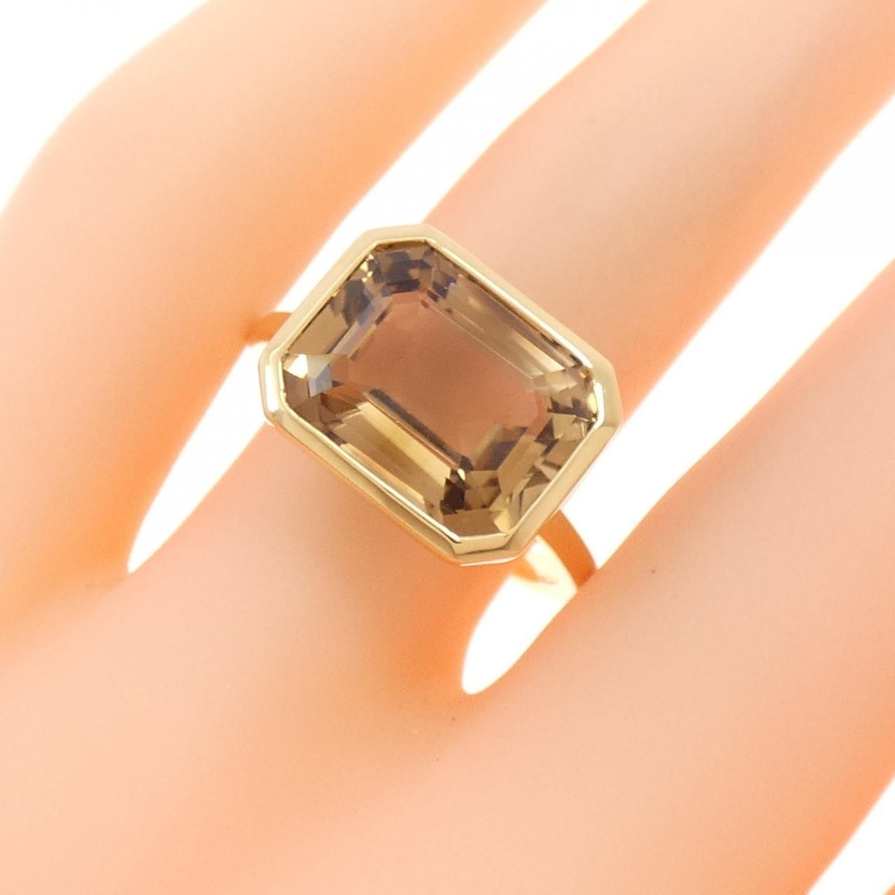 K18YG トパーズ リング 8.13CT - メルカリ 