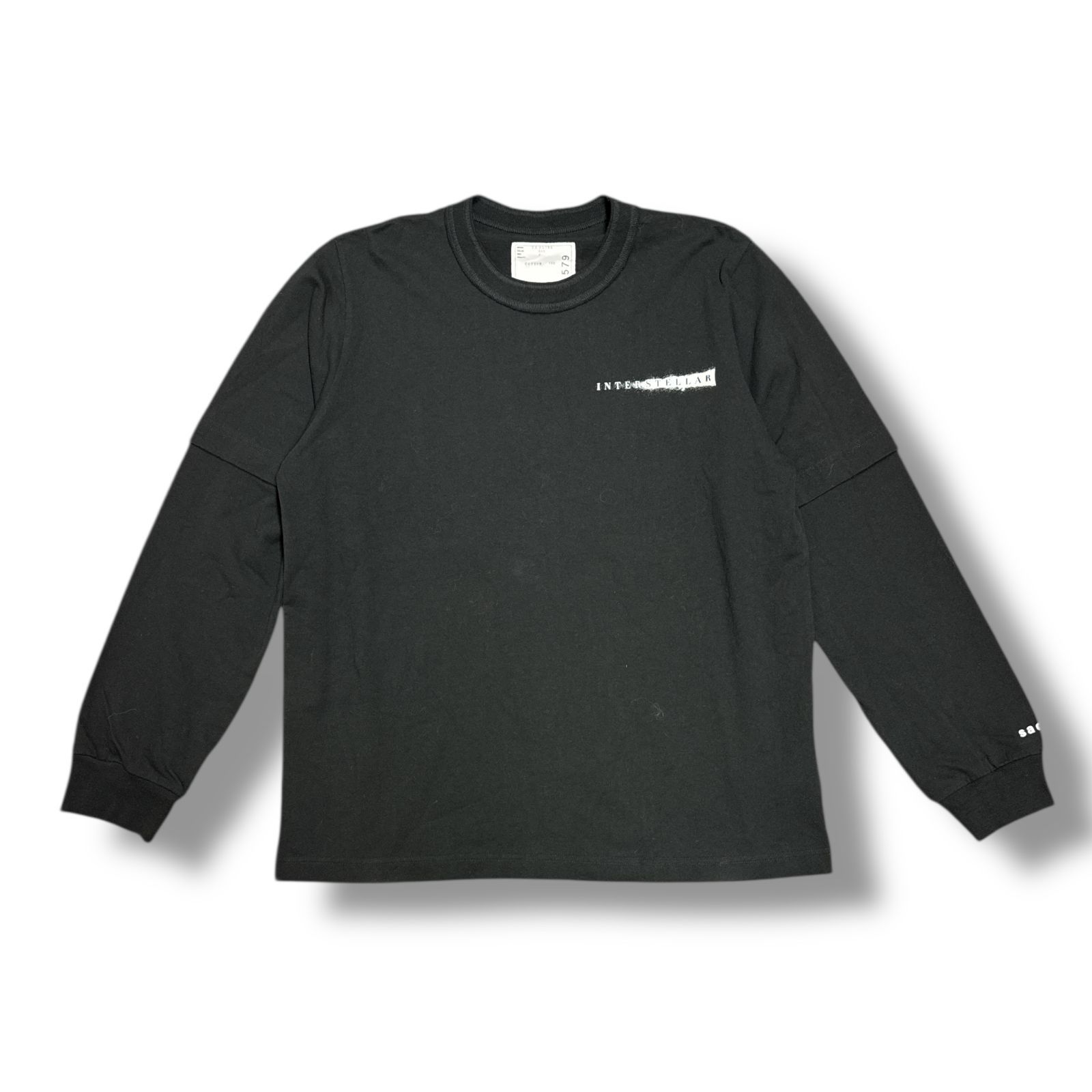 sacai ブラック 長袖カットソー 22-02933M