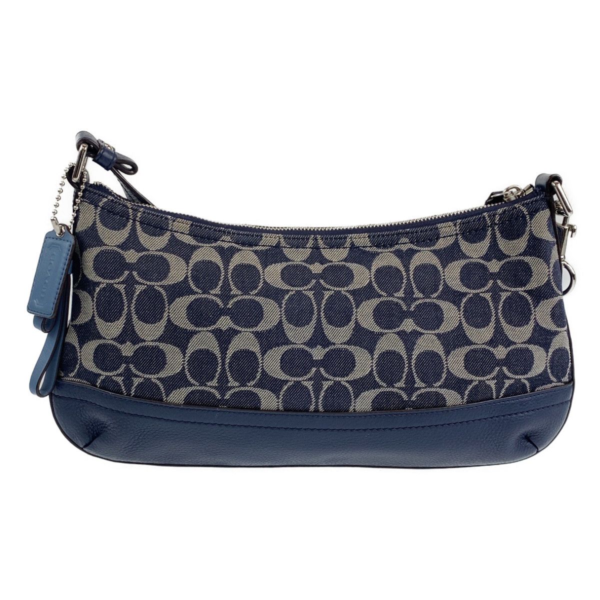 COACH コーチ シグネチャー ブラック 黒 シルバー金具 レザー