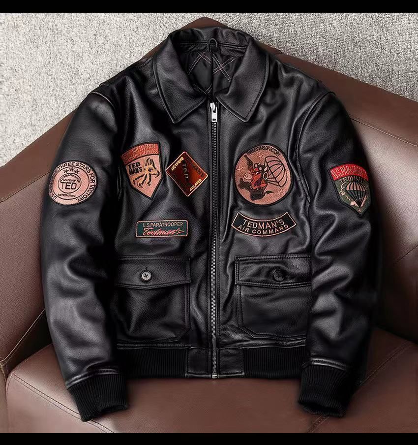 派手 ライダース レザージャケット シープスキン 本革 バイクレザーS-M L XL 2XL 3XL 4XL 5XLサイズ選択 メンズファッション 革ジャン 羊革 フライトジャケット 刺繍 kkkzzb