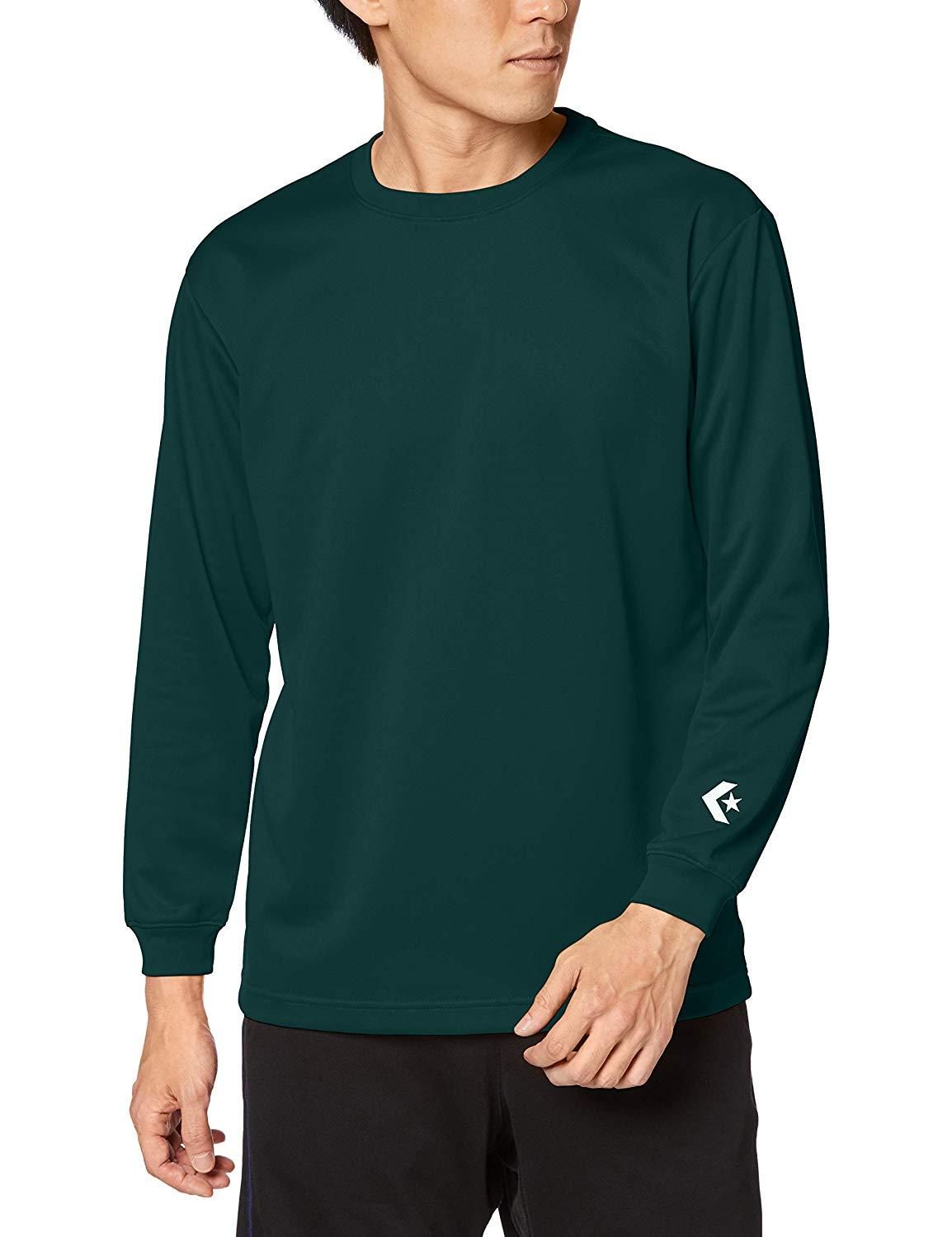 【新品・4営業日で発送】コンバース 9F_ロングスリーブTシャツ (CB291324L) 色 : Dグリーン サイズ : 2XO 