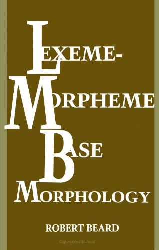 Lexeme-Morpheme Base Morphology: A General Theory of Inflect