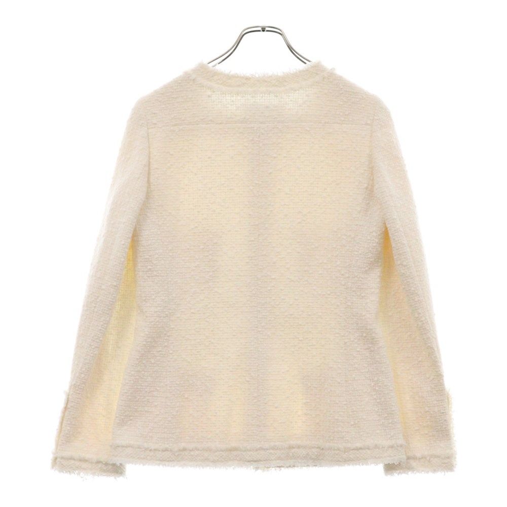 CHANEL (シャネル) ココマーク ツイード ノーカラージャケット  