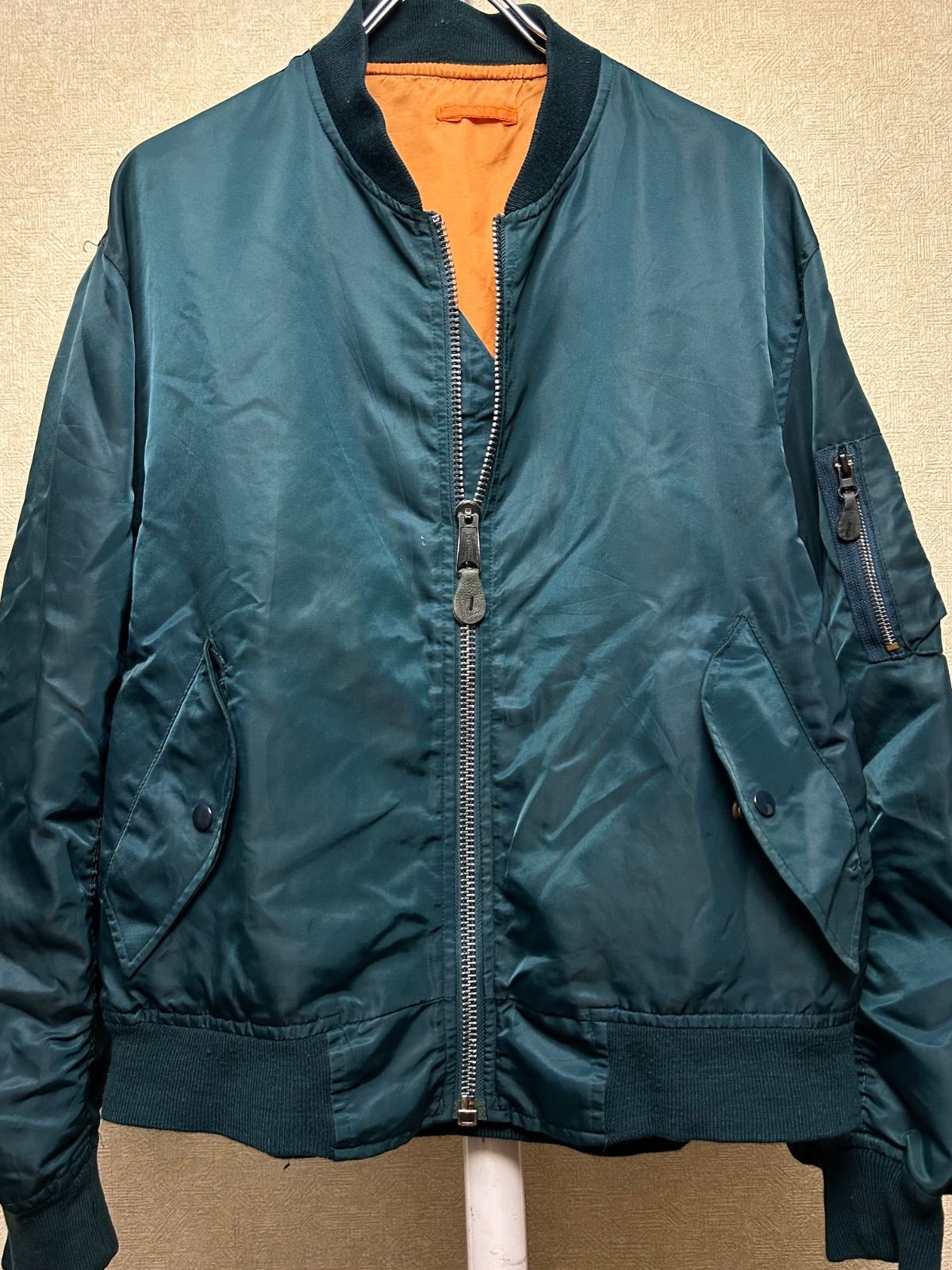 80年代 イングランド製STORE系COBLESジッパーMA-1ジャケットL