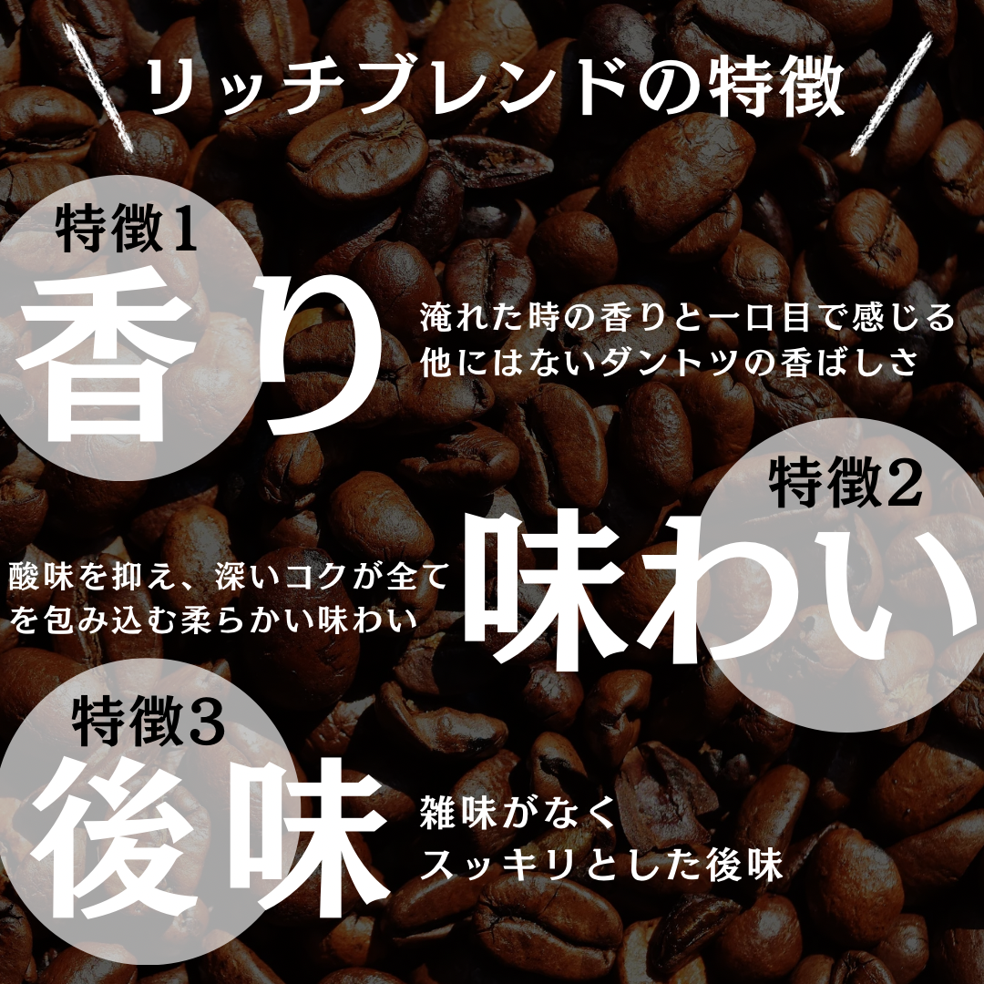 お試し価格 自家焙煎 コーヒー豆 リッチブレンド 100g（10杯分）おうちでカフェ気分