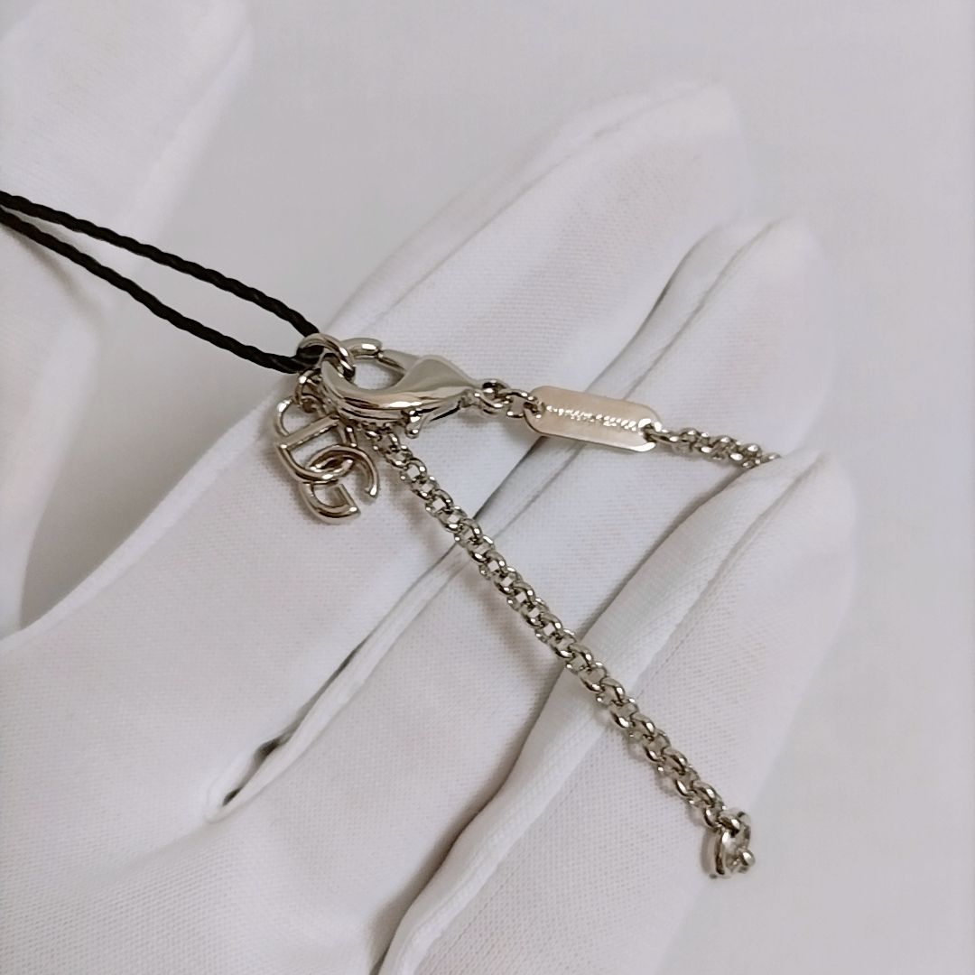新品未使用】Dolce & Gabbana ナローチェーンネックレス DGロゴ