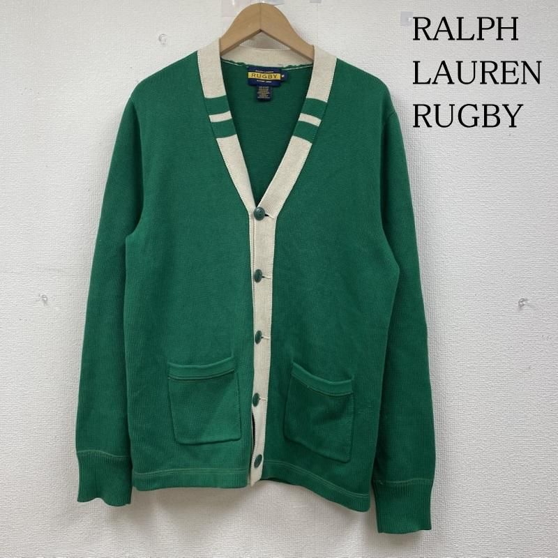 RALPH LAUREN RUGBY カーディガン Vネック ドクロ L RALPH LAUREN RUGBY カーディガン Vネック ドクロ L