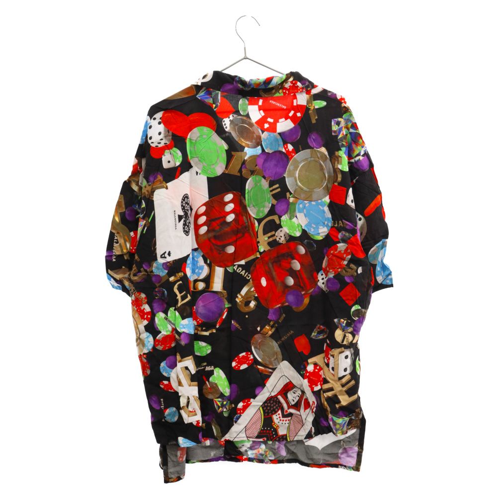 BALENCIAGAバレンシアガオープンカラーシャツ総柄柄シャツ BALENCIAGAバレンシアガオープンカラーシャツ総柄柄シャツ