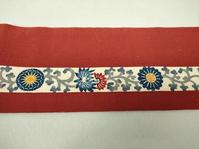 栗山吉三郎　和染紅型　蝶々　紫　正絹名古屋帯 栗山吉三郎 名古屋帯 栗山紅型 和染紅型 紅型染 薄 渋 紫 蝶