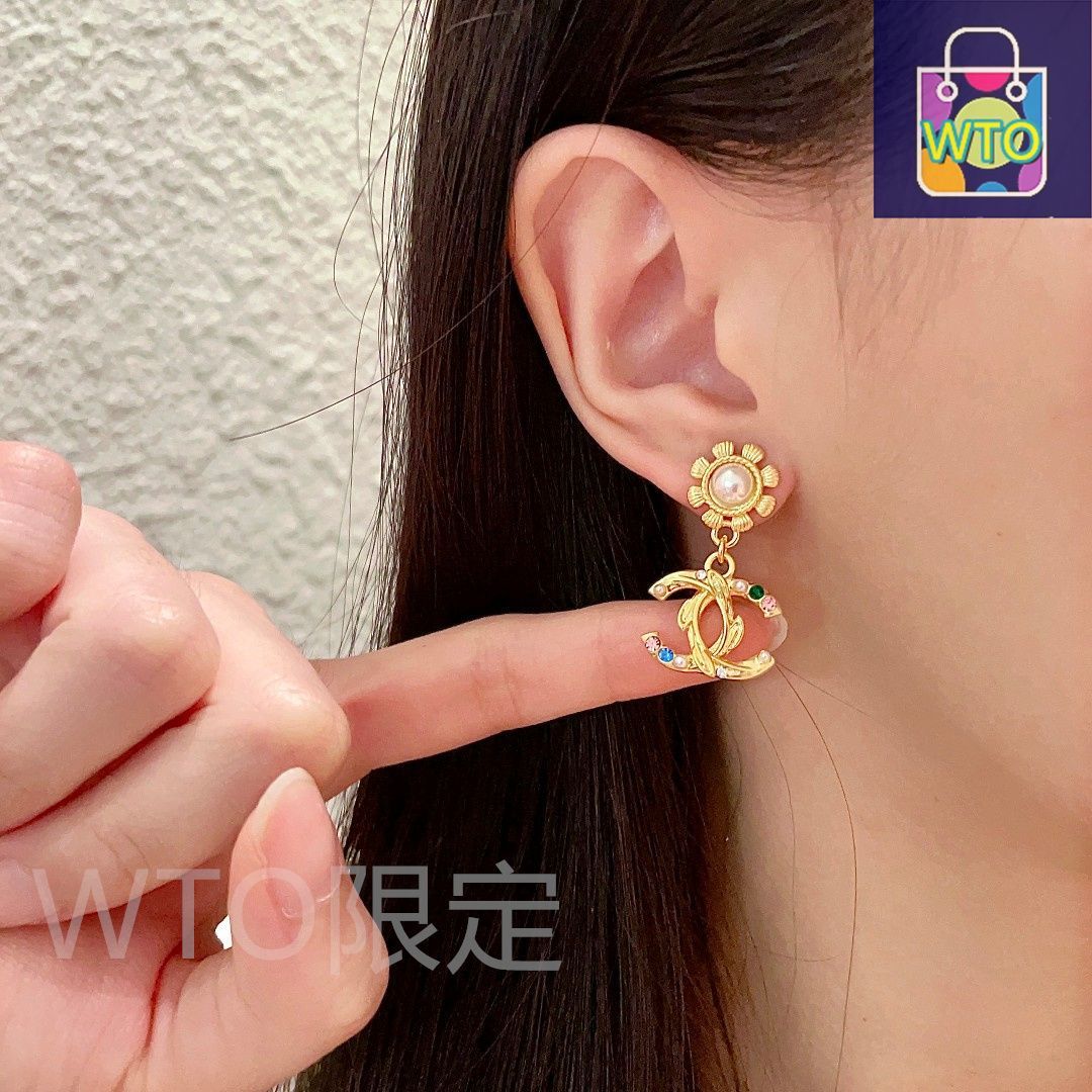 今日特価】Chanel 中古アルファベットピアス！送料無料 限定優惠