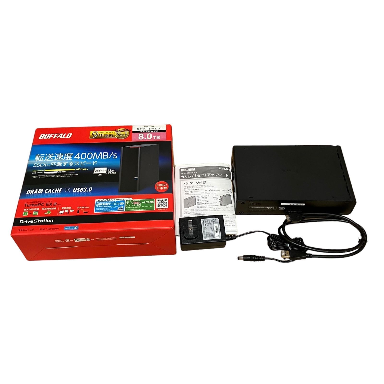 Buffalo 外付け8TB HDD HD-GD8.0U3D バッファロー外付HDD [HD-LX8.0U3D