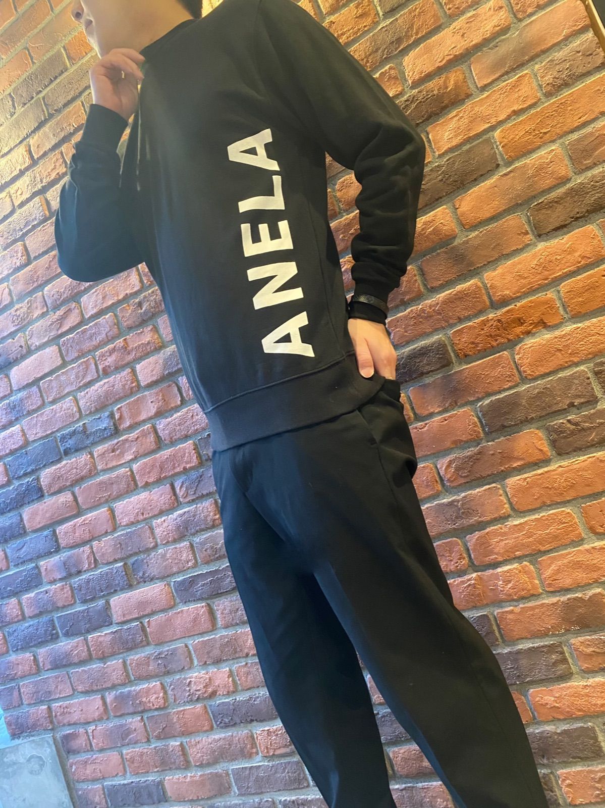 【Anela】ロゴトレーナー