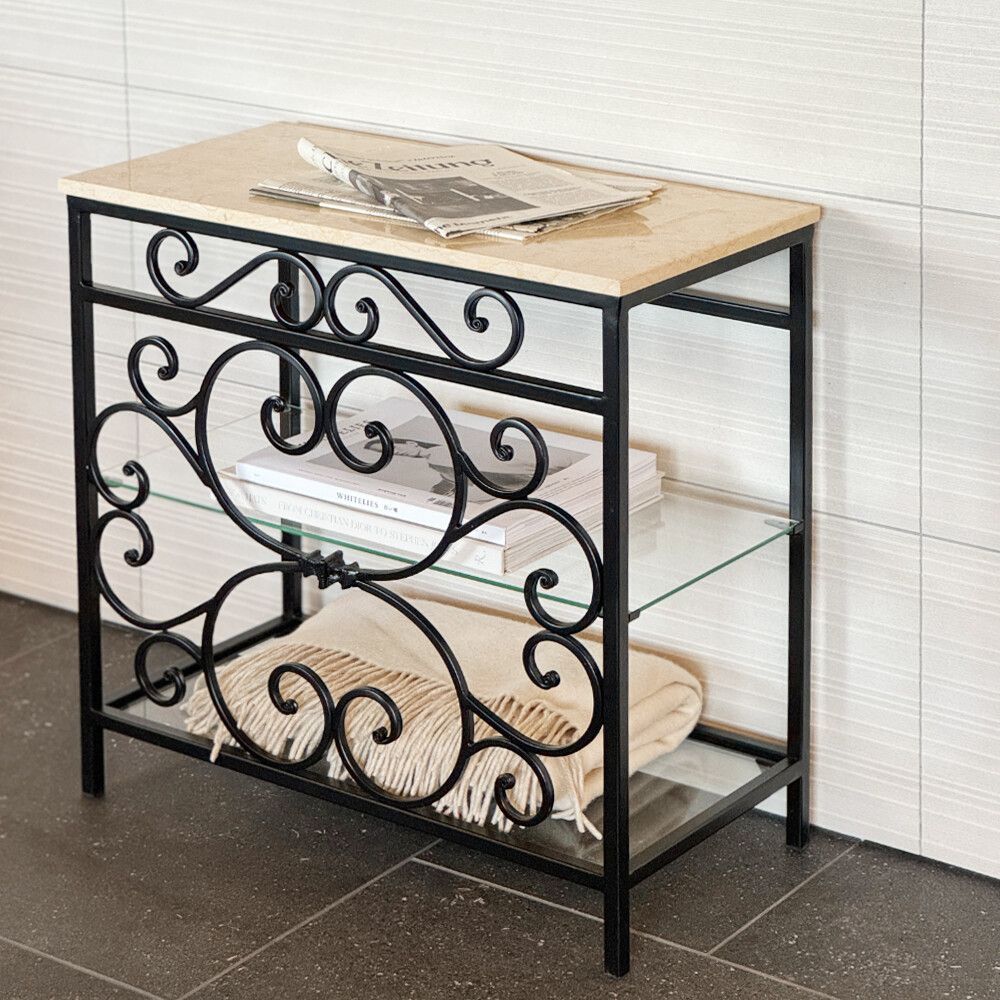 アイアン製 サイドテーブル フラワースタンド 高さ約90cm フラワー