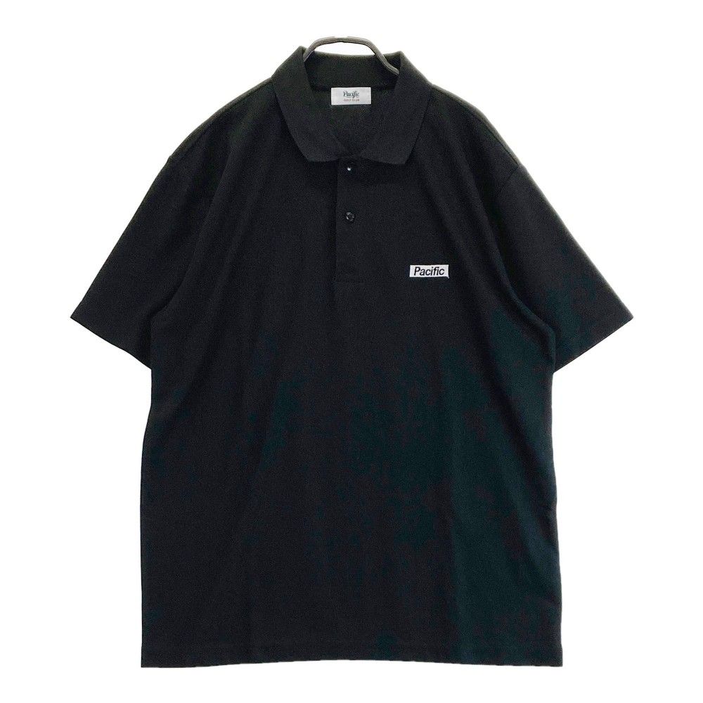サイズ L PACIFIC GOLF CLUB パシフィック ゴルフクラブ 半袖ポロシャツ ブラック系 240101423986 ゴルフウェア メンズ ストスト