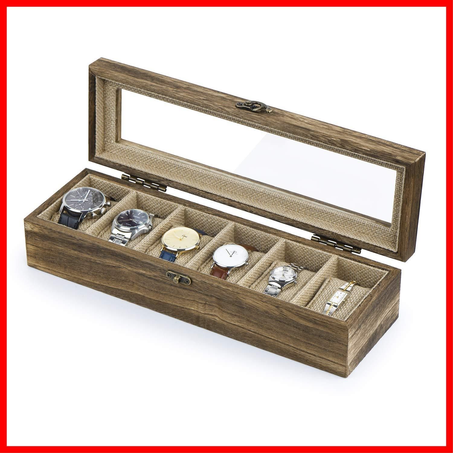 在庫処分】腕時計収納ケース SRIWATANA 腕時計収納ボックス 時計ケース ６本 コレクションケース 男女兼用 高級木製 メルカリShops