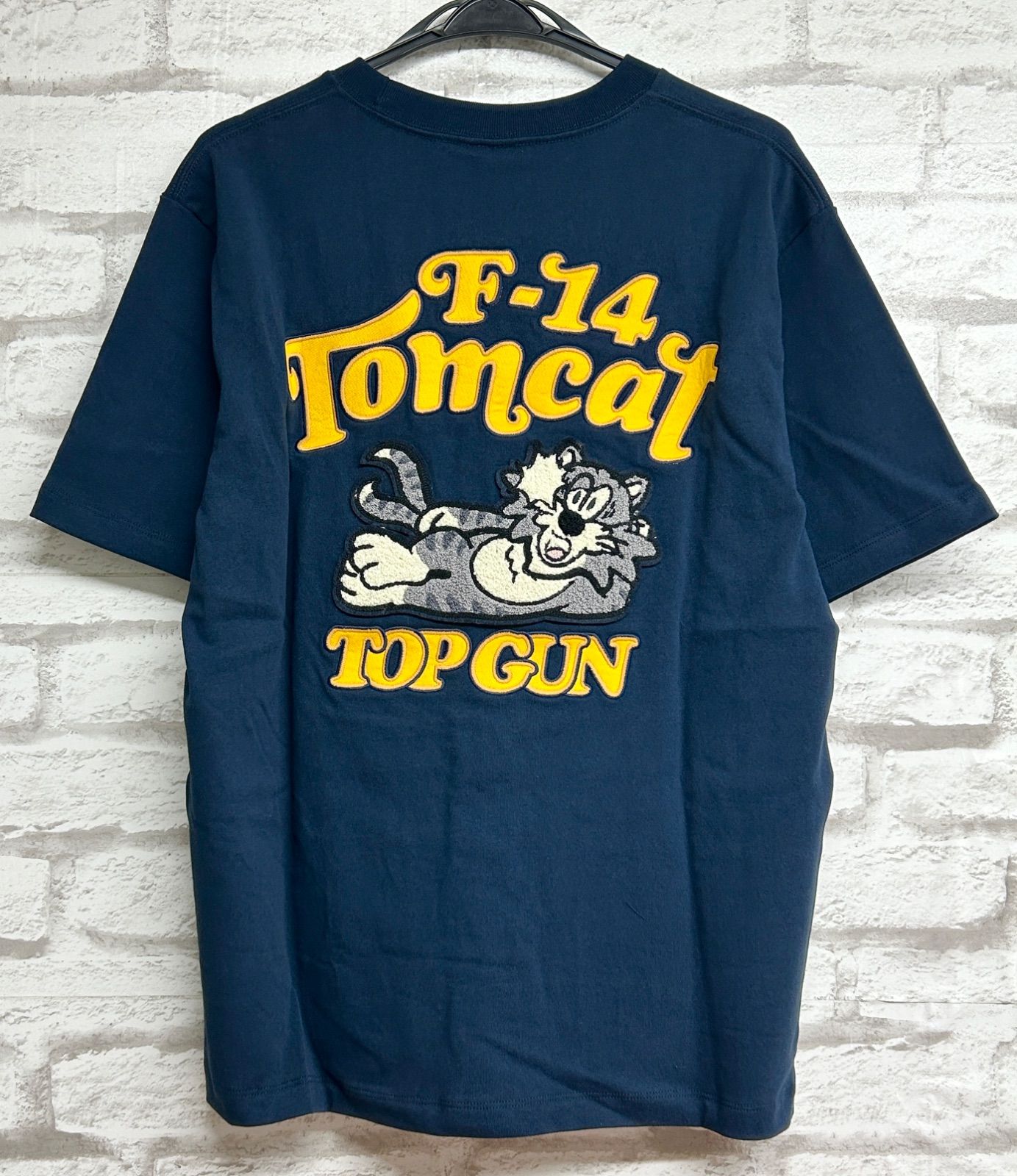 ◾️AVIREX F-14 サガラ トムキャット 刺繍Tシャツ TOP GUN モチーフ