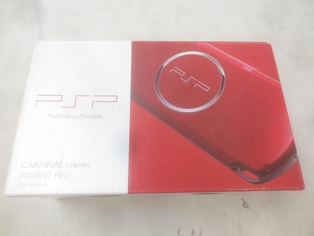 中古品 ゲーム PSP 本体 PSP3000 ラディアントレッド 動作品 箱