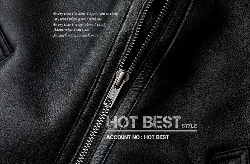 上質 メンズ レザー ジャケット シープスキン 羊革 ムートンボア 羊毛