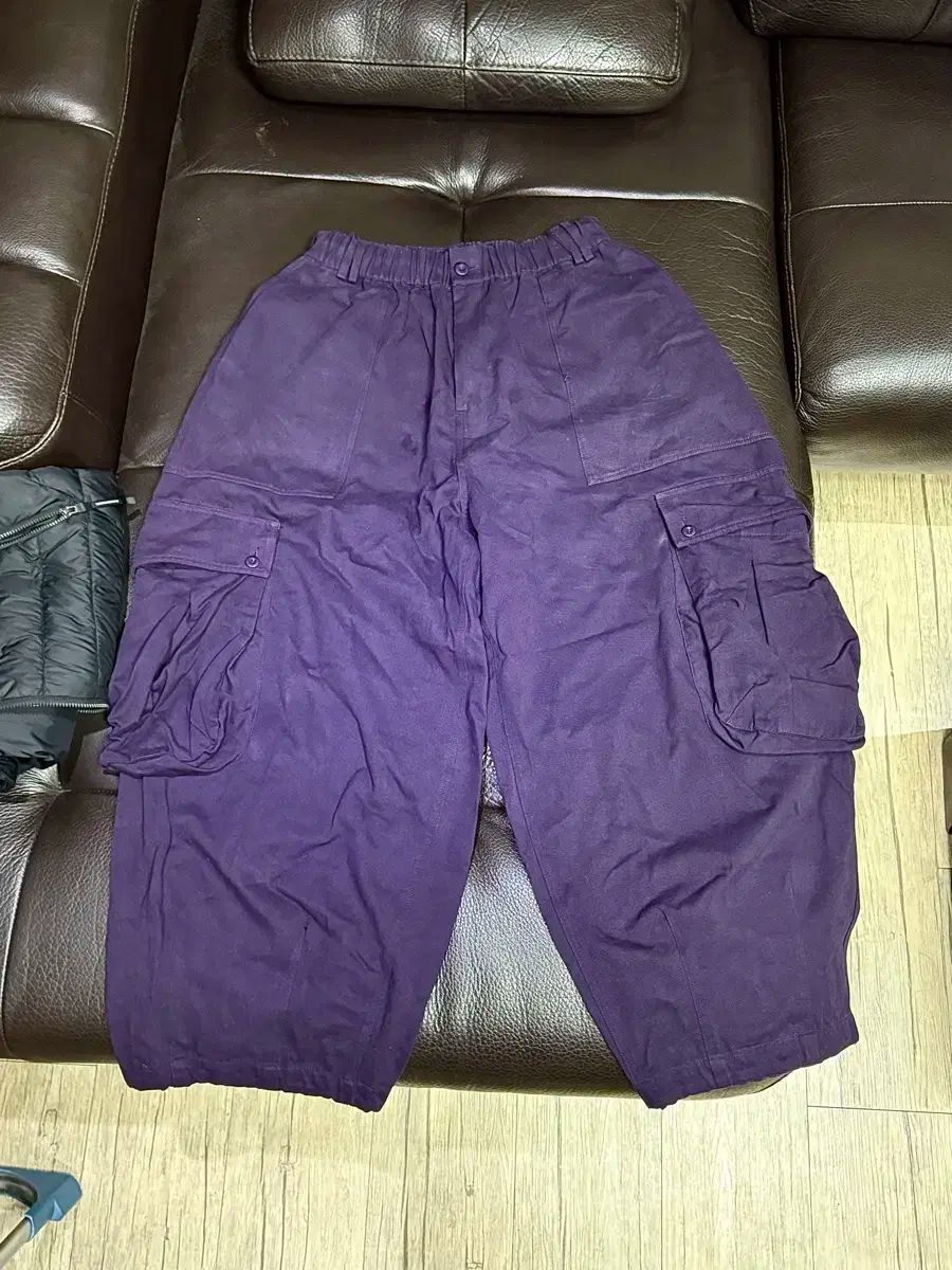 ANGLAN アングラン 紫 バルーン パンツ