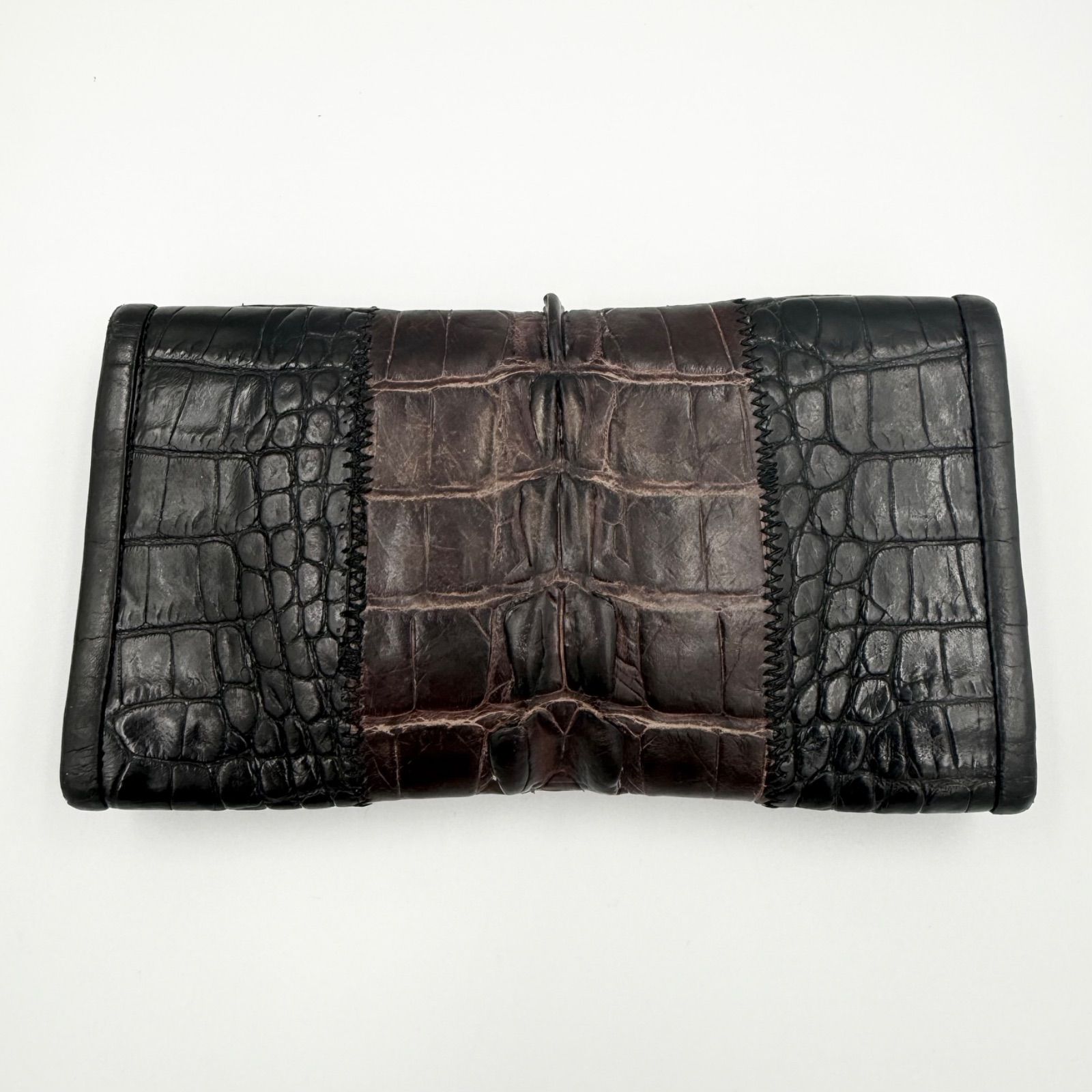 ビルウォールレザー アリゲーター メンズ 長財布 財布