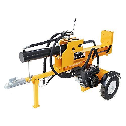 薪割り機 薪割機 ログスプリッター エンジン式 破砕力 27t 約7.0馬力 横割り 縦割り けん引 カッター まきわり マキワリ 薪ストーブ 斧 薪 破砕 油圧 オイル 木 木材 原木 丸太 logs27l-7hp イエロー