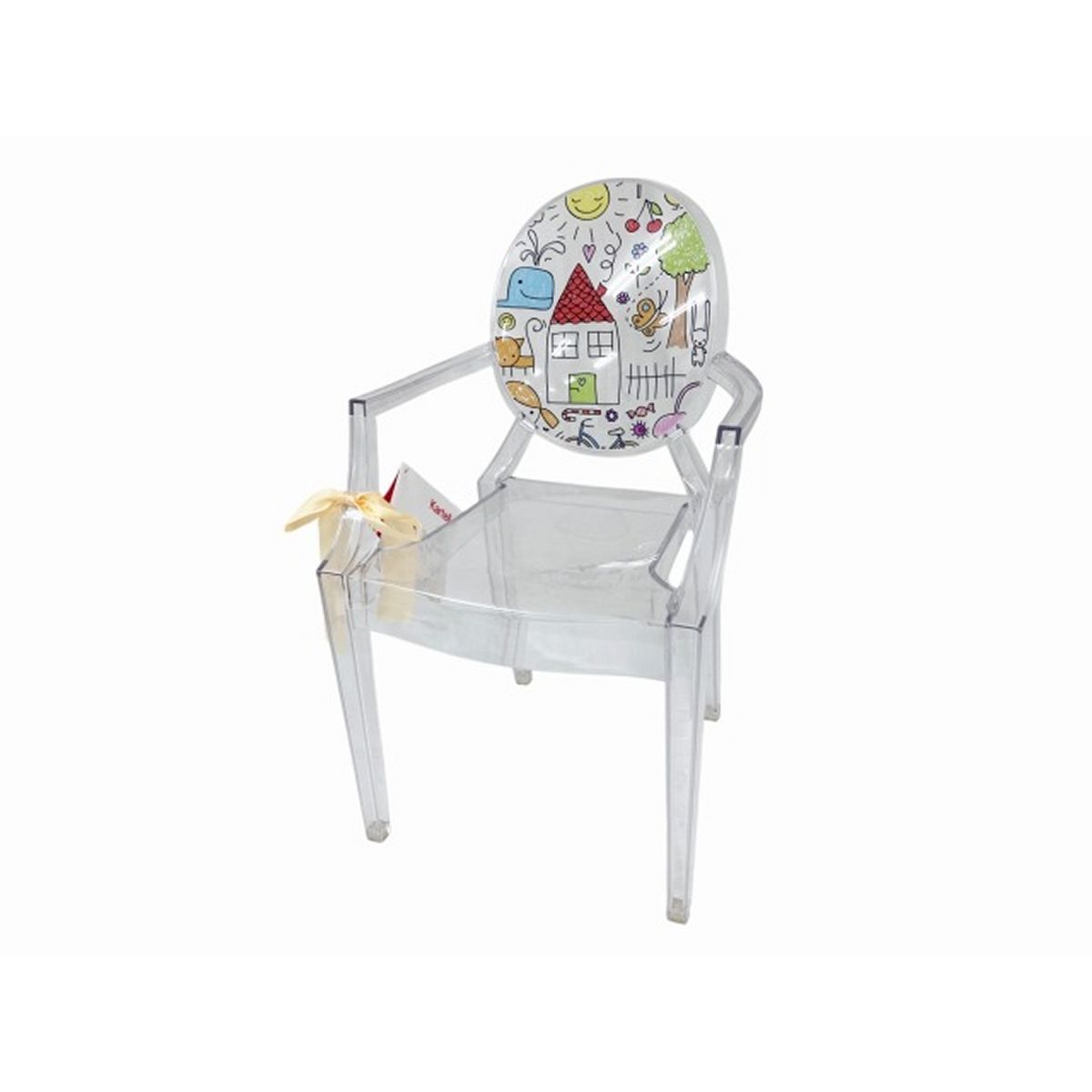 Kartell Lou Lou Ghost 透明チェア 柄付き 椅子 カルテル 良好 O9897218