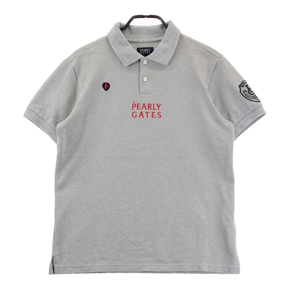 パーリーゲイツ 日本製 ゴルフ 半袖 ポロシャツ S ブルー PEARLY GATES