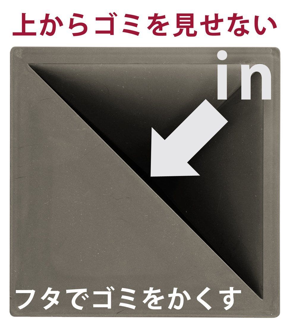 メルカリShops - 【即日発送】トンボ ゴミ箱 5.5L 日本製 フタ付き ブラウン ユニード カク