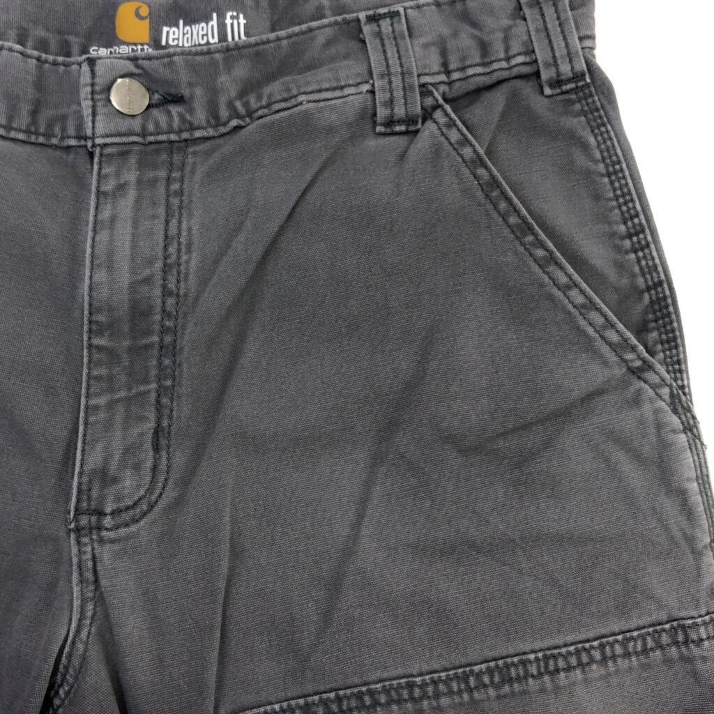 カーハート　ダブルニー　ペインターパンツ　グレー　古着　W38 L30 USA製 carharttカーハート ダブルニー ダック地 ペインター
