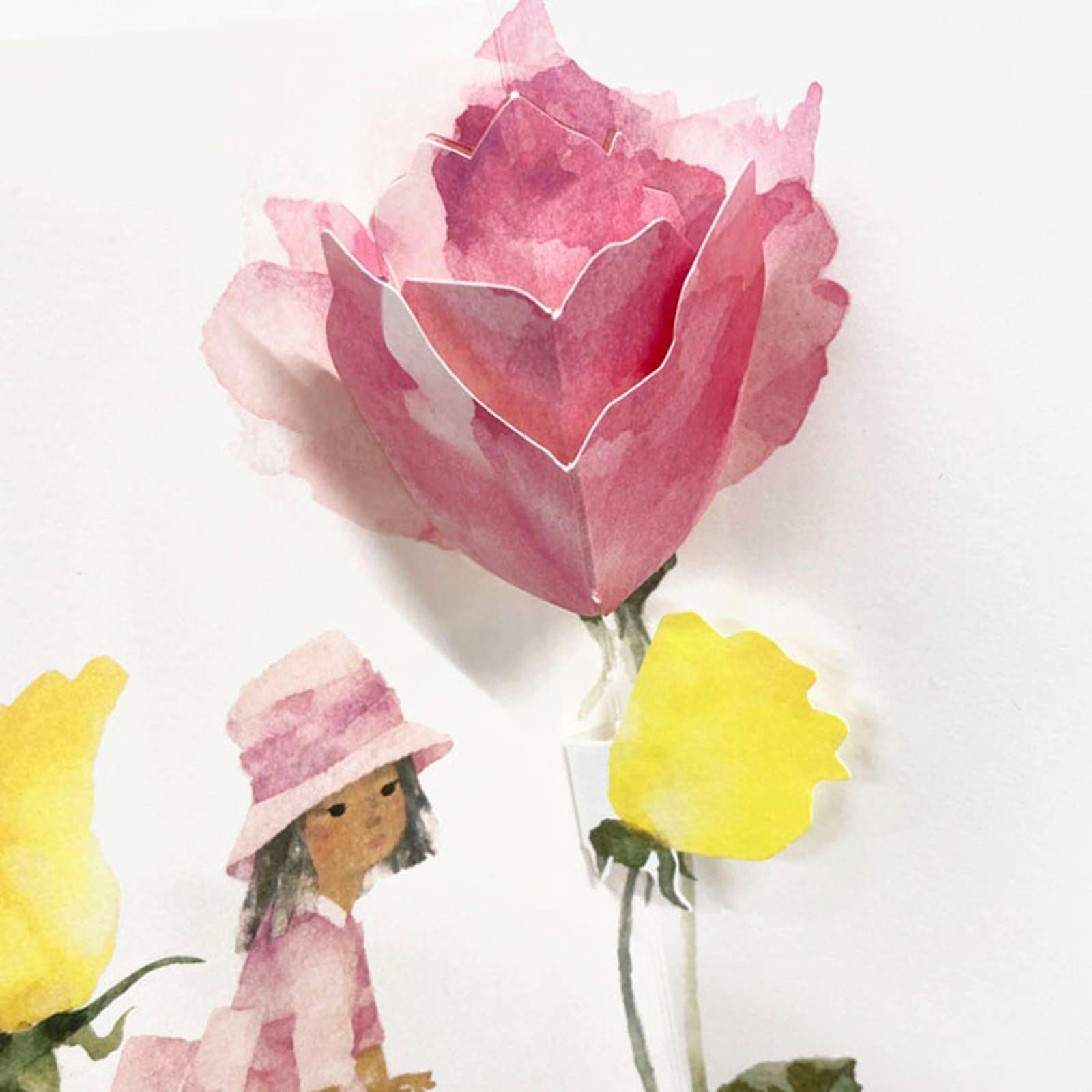  と少女 グリーティングカード 多目的カード 海外輸送可 いわさきちひろ MU 125 2 メッセージカード SANRIO サンリオ 832006 グリーティングカード レター カード