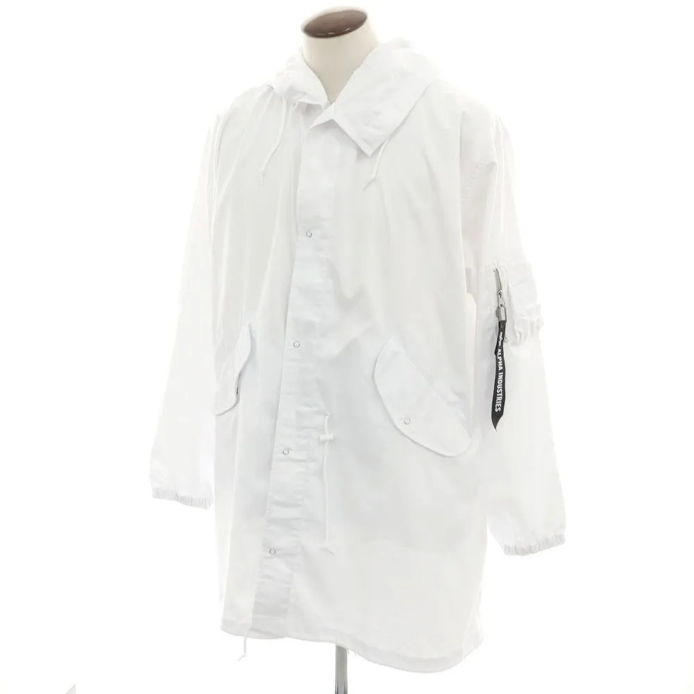 未使用・タグ付 CDG×アルファ モッズコート ホワイト S 未使用・タグ付 CDG×アルファ モッズコート ホワイト S