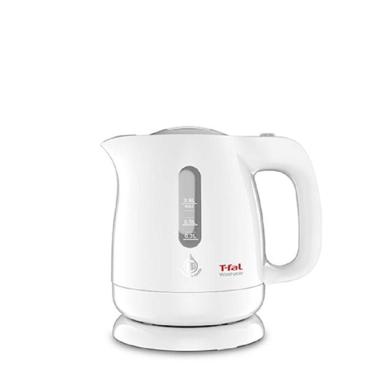 ティファール 電気ケトル 0.8L 防水 丸洗い 抗菌 ウォッシャブル ホワイト KO8001JP