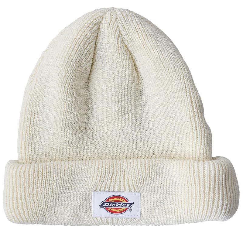 [Dickies] ショート ビーニー 浅め ニットキャップ ショートワッチ ニット帽 ワッチキャップ ロールワッチ ロールキャップ メンズ レディース ＜オフホワイト＞ Free Size 1