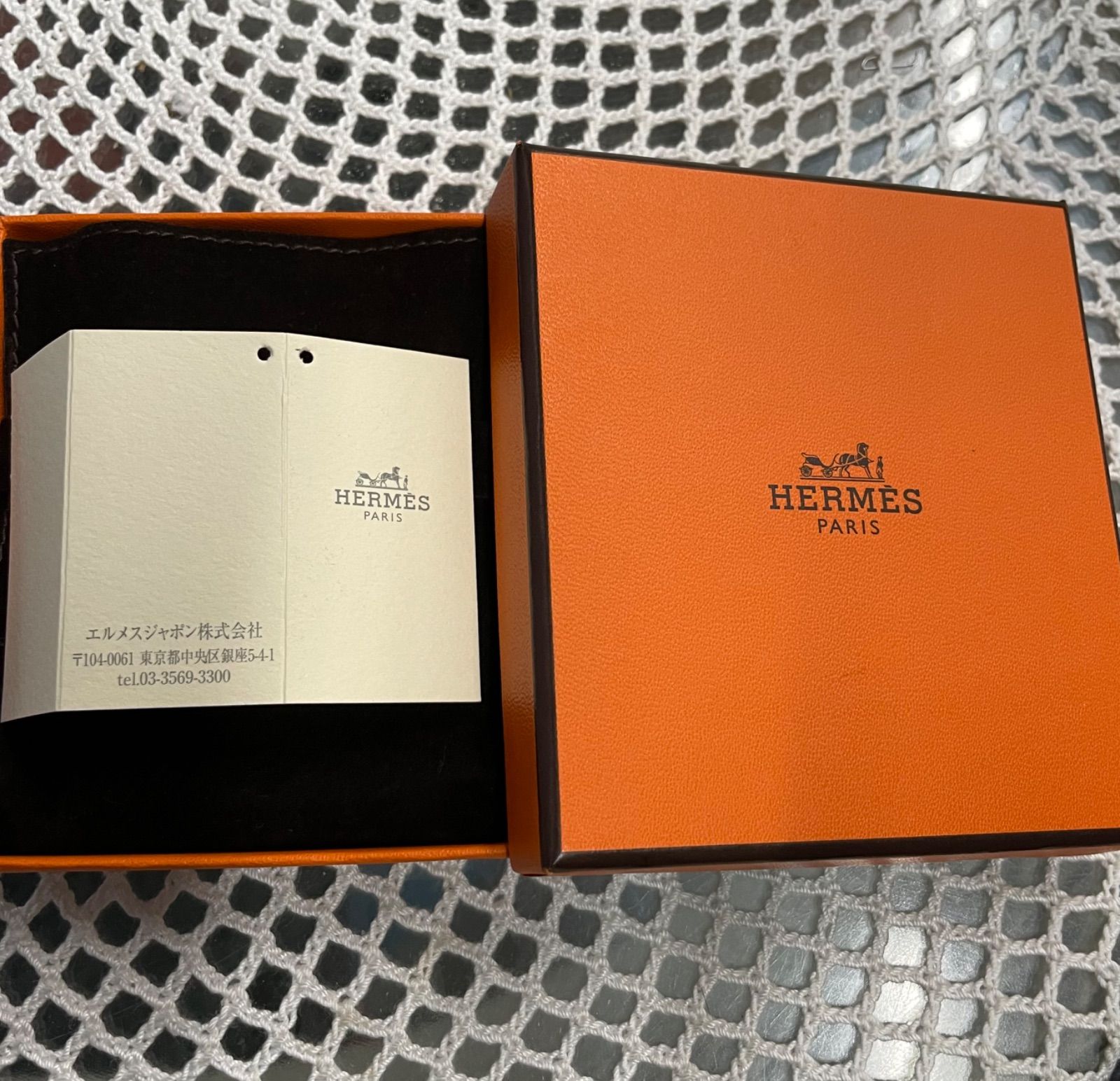レア エルメスHERMES ソルド ネックレス イリアード オレンジ