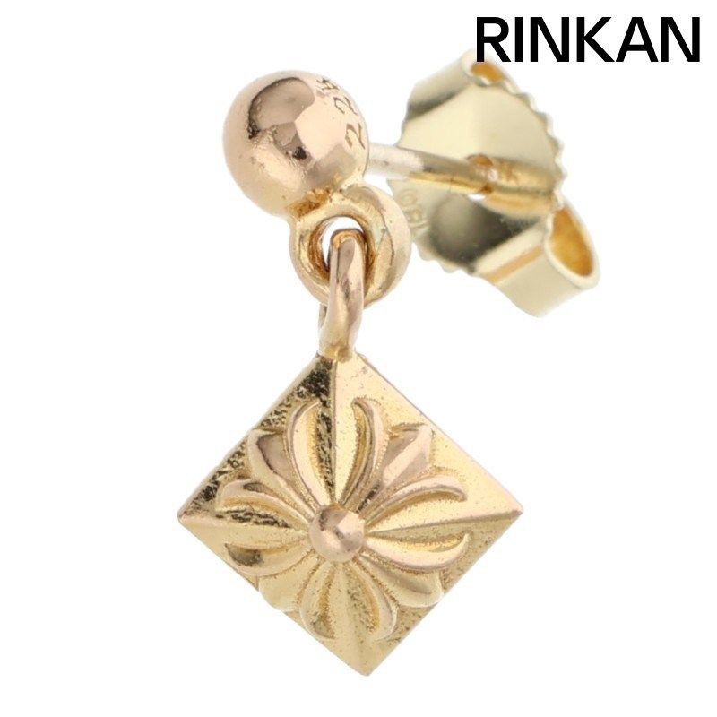 【極美品】 クロムハーツ ピアス CHプラス ピラミッド ドロップ ポスト14K クロムハーツCHプラスピラミッドスタッド（ピアス）|クロム