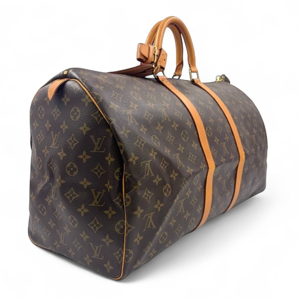 Louis Vuitton ボストンバッグ ブラウンレザー Louis Vuitton ボストンバッグ ブラウン｜Yahoo!フリマ（旧