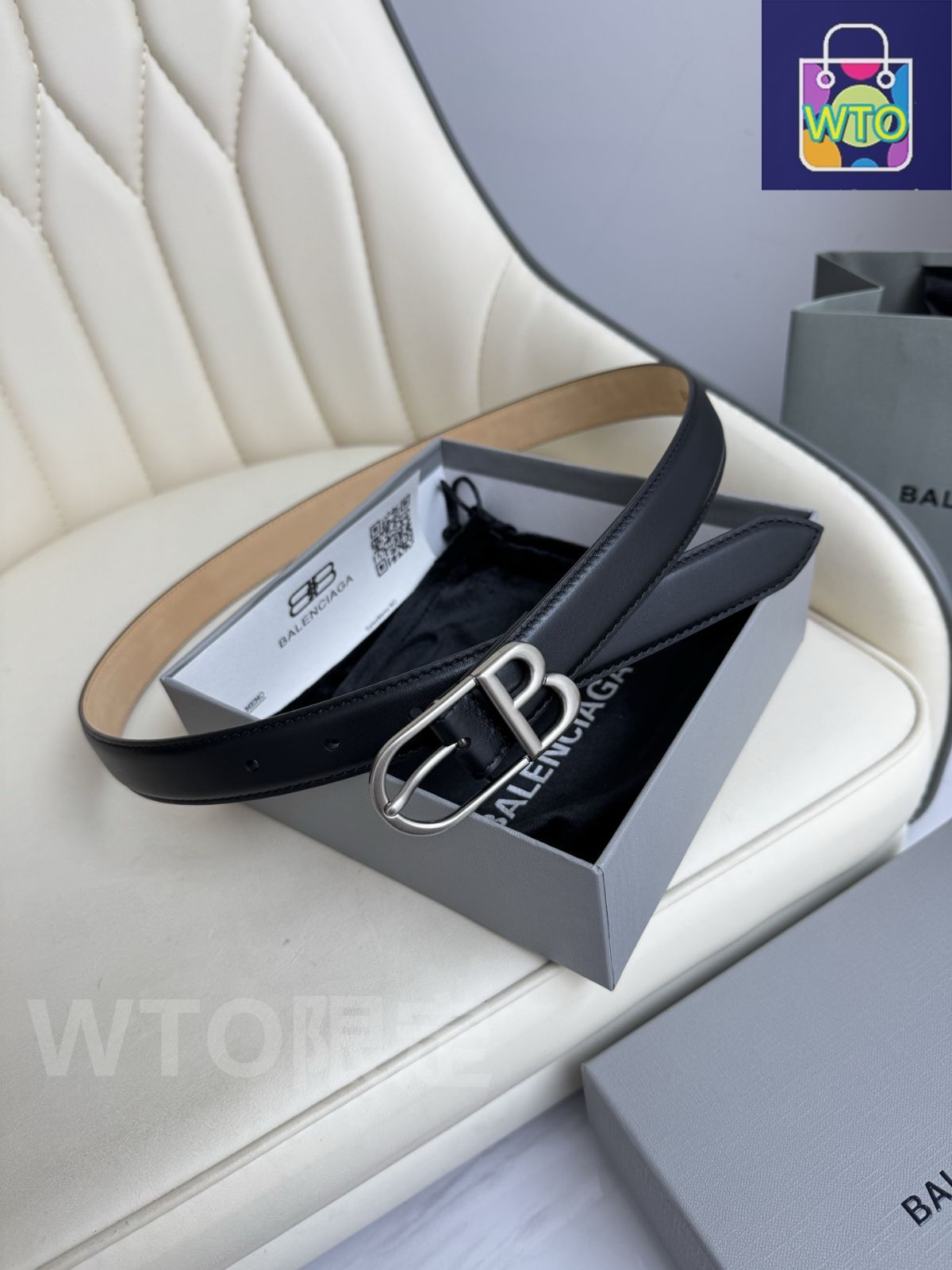今日WTO】Balenciaga バレンシアガ レザーベルト-1-NKH76