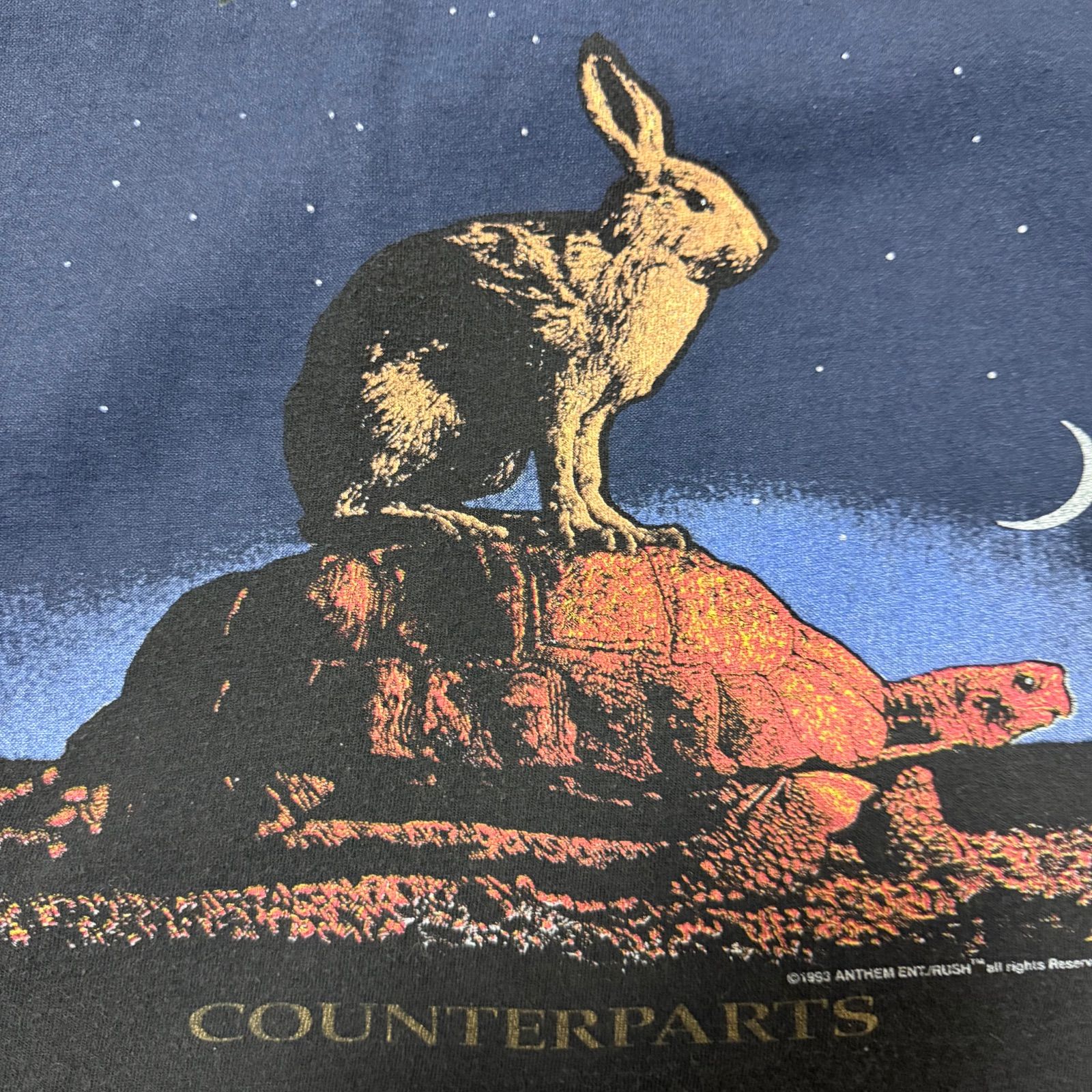 90s RUSH COUNTERPARTS バンドT ラッシュ カウンターパート Tシャツ 