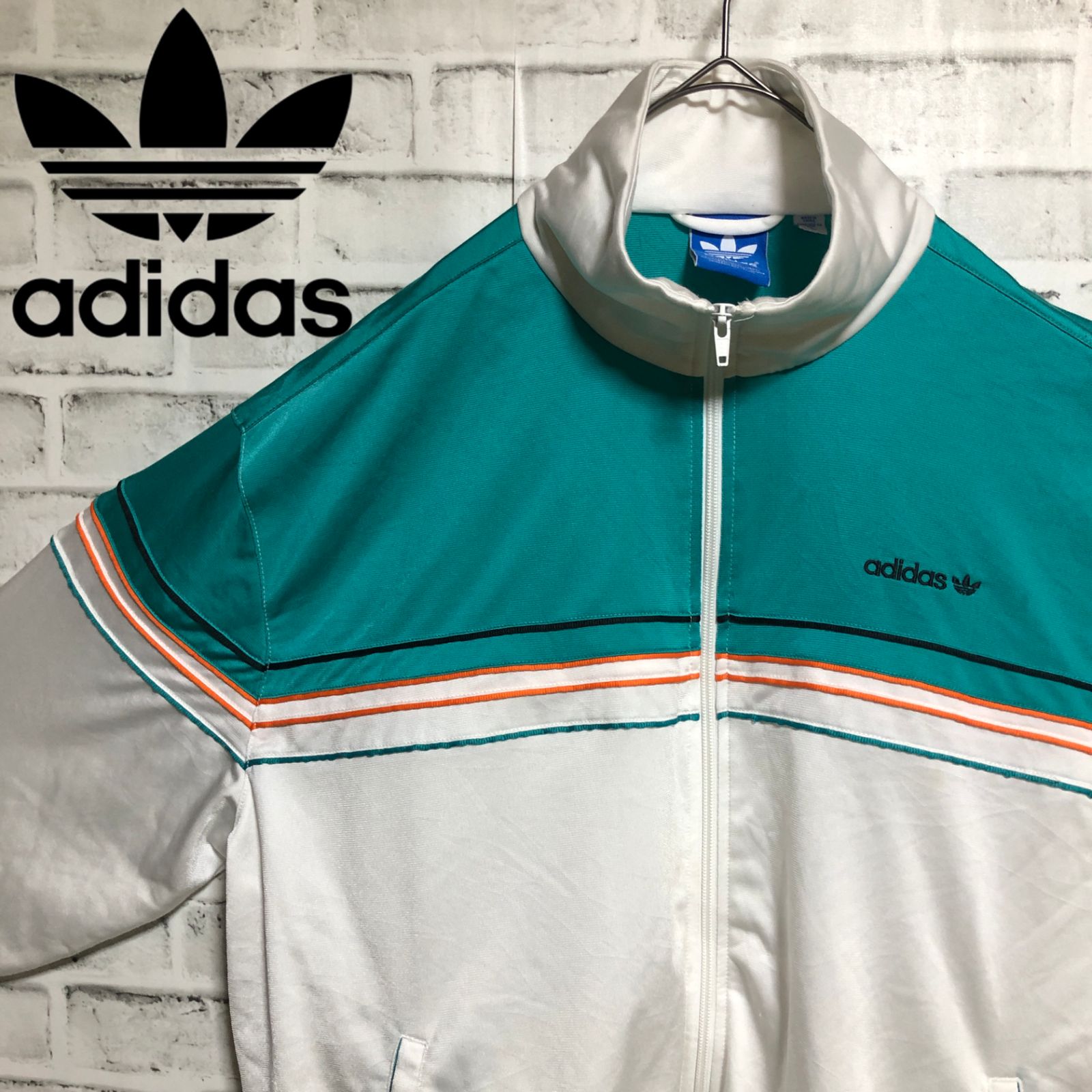 希少XXL⭐️adidas トラックジャケット/ジャージ 刺繍トレファイル 白 