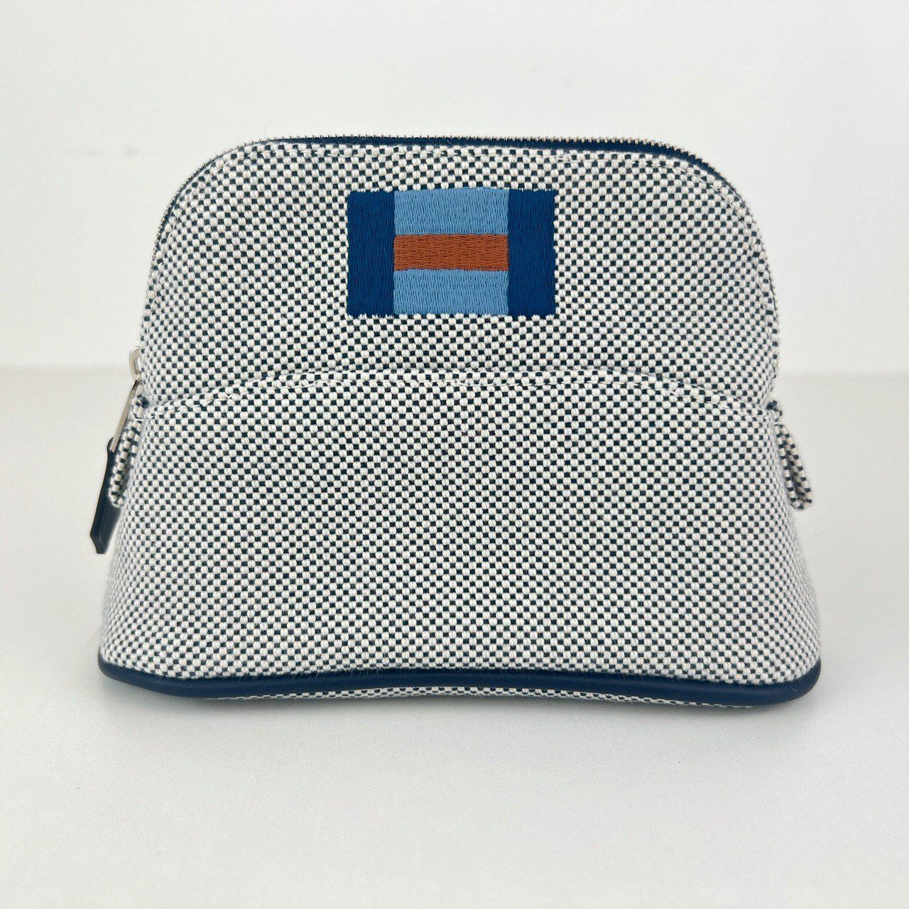 ♥ Hermès エルメス Trousse Bolide Casaque mini mini ボリードポーチ カザック ミニミニ 綿 Marine マリン