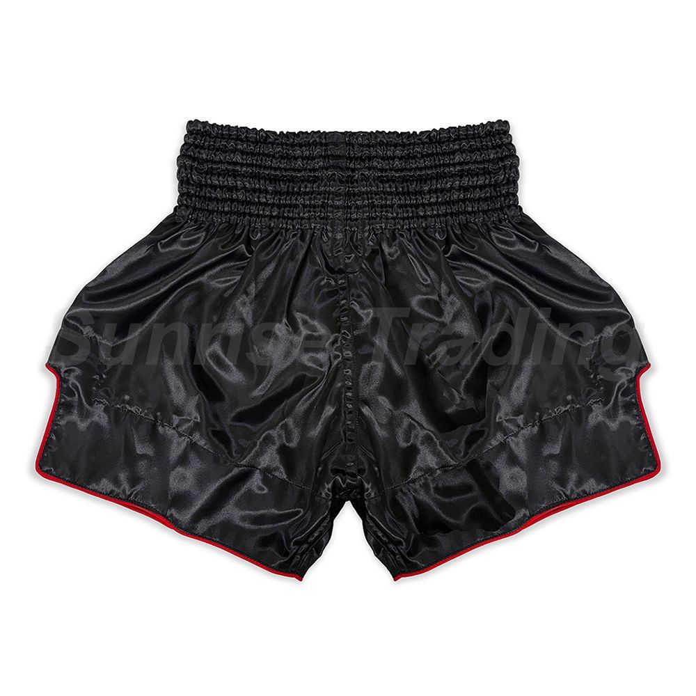 ボクシングショーツ ブラック 新品 ムエイタイ キックボクシング パンツ ユニセックス 無地