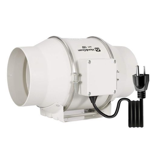 Hon-Guanダクトファン150mm強力省エネ静音 インボイス制度登録店 ダクト用換気扇塗装ブース用家焼肉中間取付丸形タイプ産業用換気扇 HF-150P|φ150mm