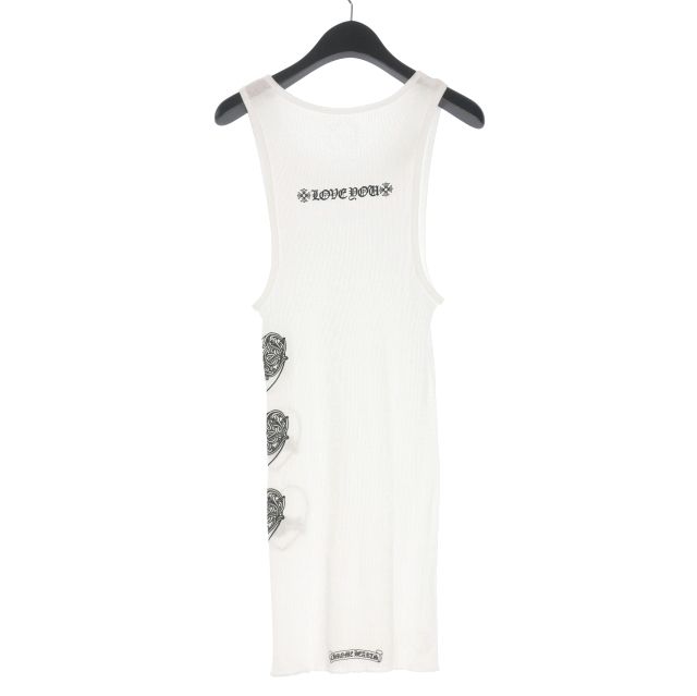 クロムハーツ CHROME HEARTS Love You リブタンクトップ カットソー M ホワイト 白