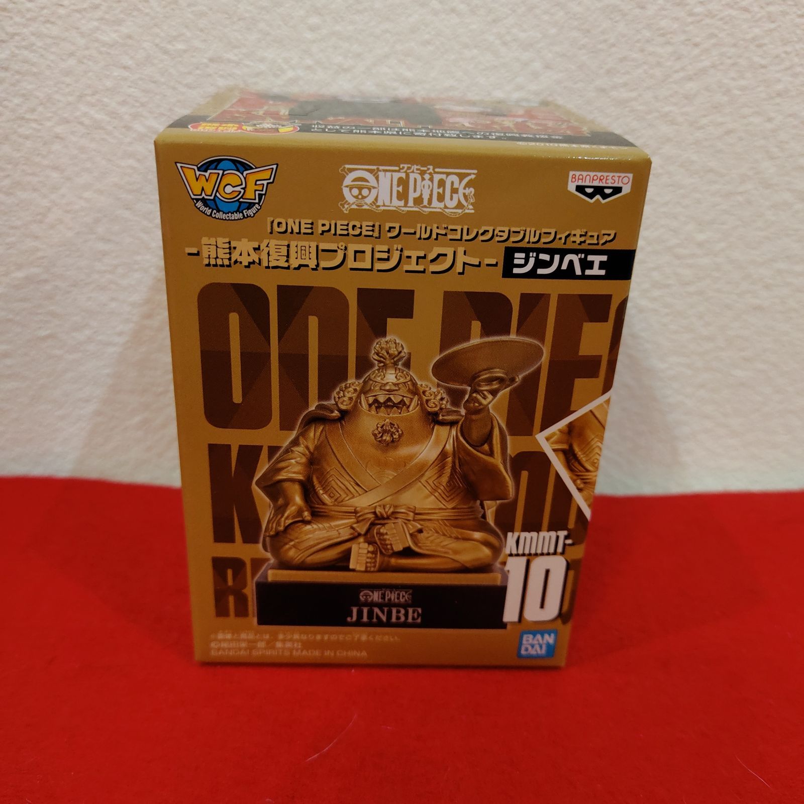 10【新品未開封】ワンピース クマコレ 熊本 フィギュア 銅像 ジンベエ 