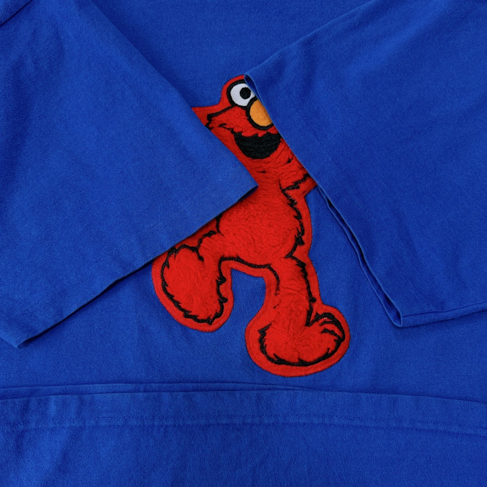 90s USA製 セサミーストリート エルモ フェルト　Tシャツ キャラクター 90s USA製 セサミーストリート エルモ フェルト Tシャツ