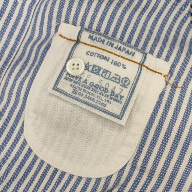 45R/45rpm 先染め全員集合の908スモックドレス サイズ4 定価61600円