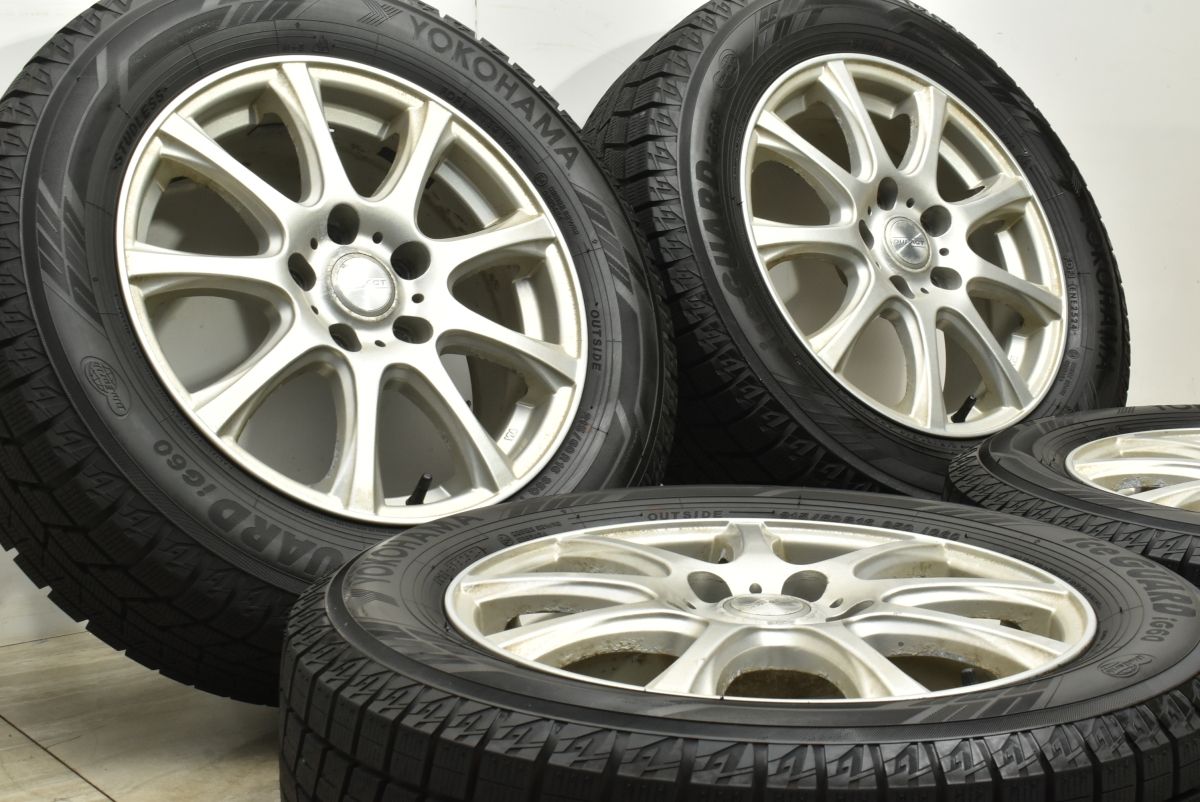 バリ溝 製 DUFACT 16in 6J 35 PCD114.3 ヨコハマ アイスガード iG60 215 60R16 オデッセイ ヴェゼル CX-3 エスティマ カムリ