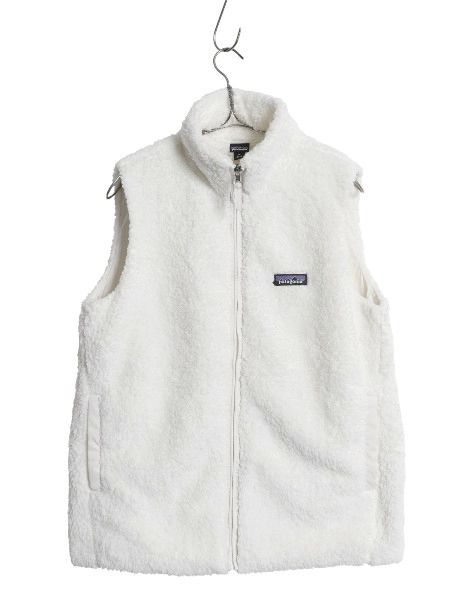 なクーポン配布中! パタゴニア ロスガトス フリース ベスト レディース М | 24年製 ハイ パイル ボア 重ね着 フルジップ アウトドア ハイネック ワンポイント